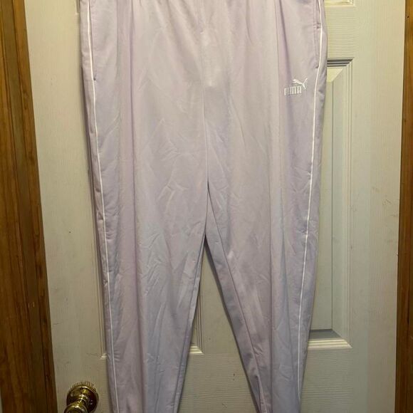 Puma Pants - Puma Women's White and Purple Joggers-tracksuits